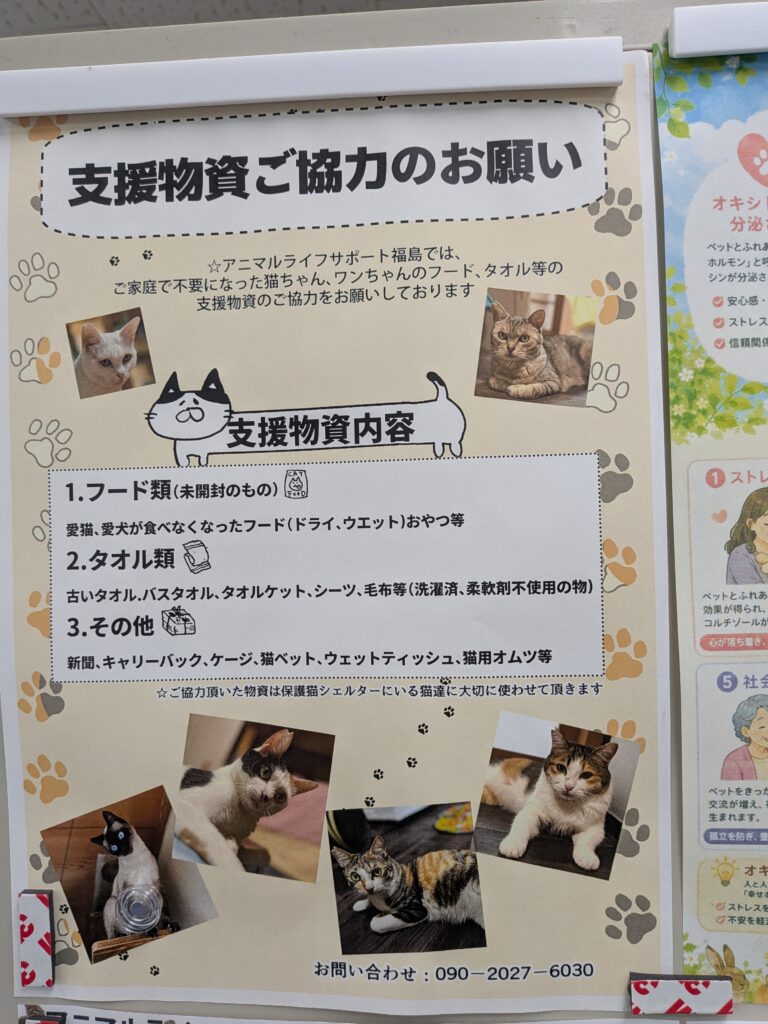 アニマルライフサポート福島様、10/25(日)10:00~12:00 猫ちゃんの譲渡会を開催されます。詳しくは、画像を参照ください。 3 2883